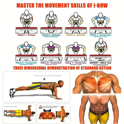 Push Up Fitness Equipment for Chest Abdomen Arms/Back Training